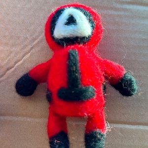 Needle felting squid game character(wool)